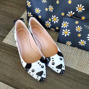 Kate Spade dalmatian flats dog shoes